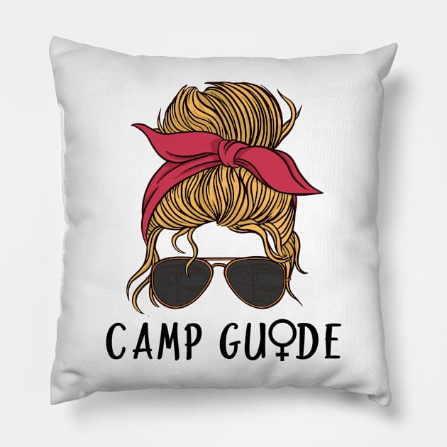 Camp Guide Feminist Women's Rights Empower Women Symbol Pillow by Little Duck Designs