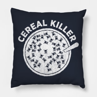 Cereal Killer funny pun skull word play humor t-shirt Pillow