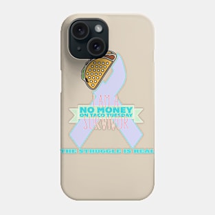 Taco Struggle - pastel lgt Phone Case