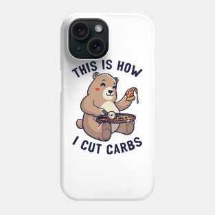 This Is How I Cut My Carbs - Cute Pizza Bear gift Phone Case