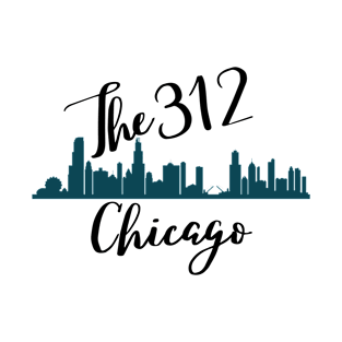 Chicago 312 City Skyline T-Shirt