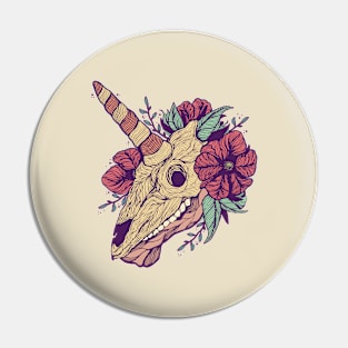 unicorn Skull Pin