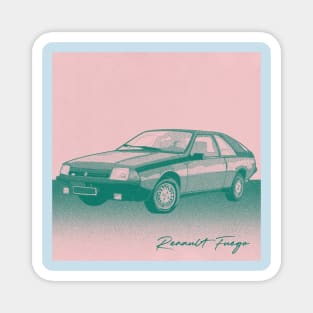 Renault Fuego ---- Classic 80s Car Design Magnet