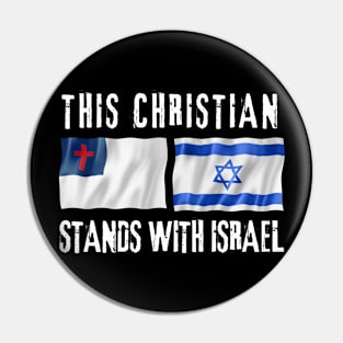 This Christian Stands With Israel Pin