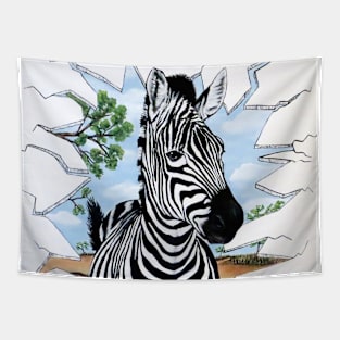 Zany Zebra Tapestry