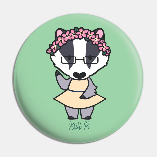 Spring Badger Pin by KiellR