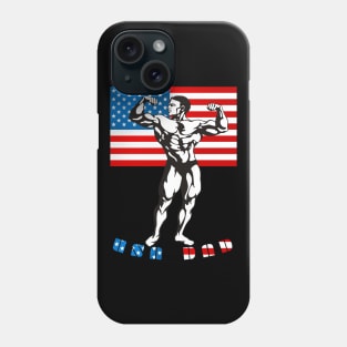 4th of July American Flag USA Dad Muscle Phone Case