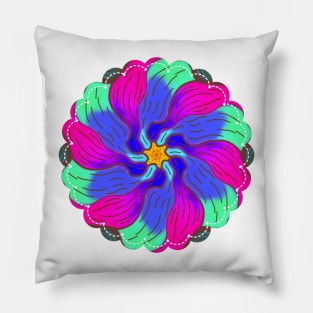 Watercolor Flowers Pillow