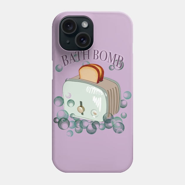 Retro inscription "Bath bomb" Phone Case by shikita_a