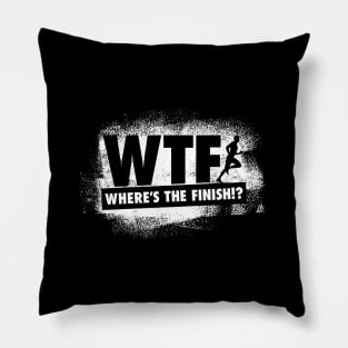 Where's The Finish - Male Runner Pillow