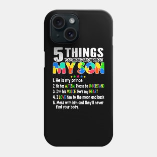 Autism Awareness Support Autism Son Kids for Mom Dad Phone Case