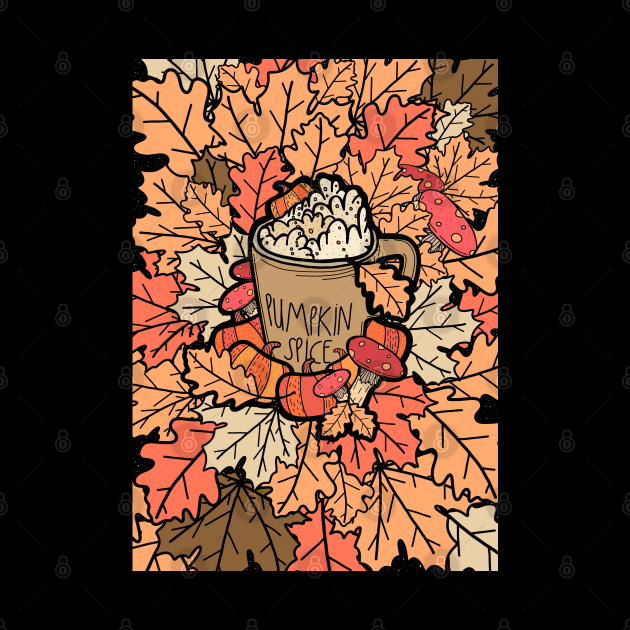 Pumpkin spice latte by Swadeillustrations