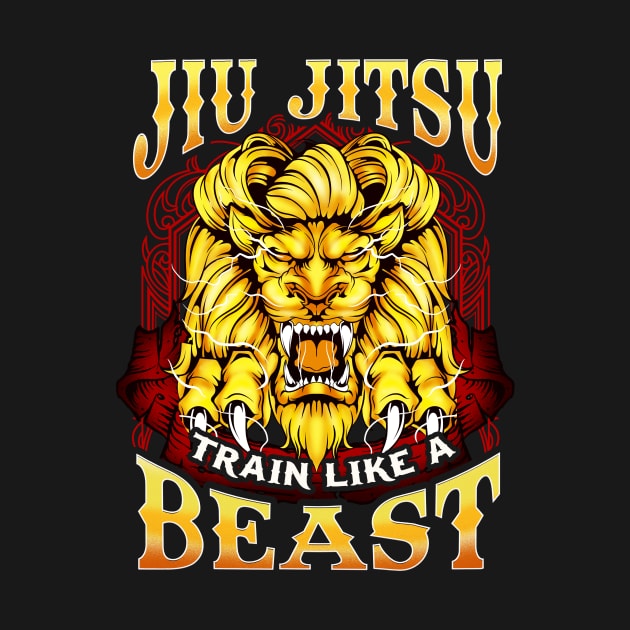 Jiu Jitsu Train Like a Beast Brazilian BJJ MMA by theperfectpresents