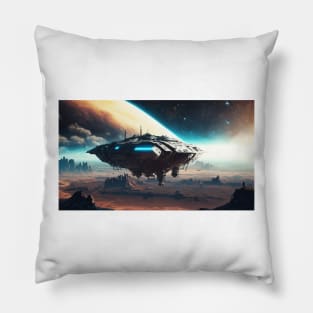 Alien approach Pillow