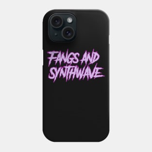 Fangs and Synth Big Violet Logo Phone Case