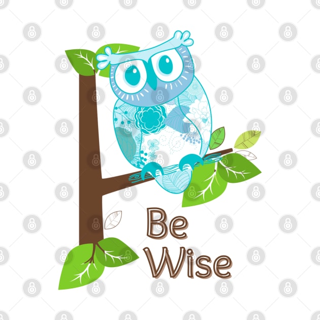 Blue Owl Be Wise by Once Upon a Find Couture 