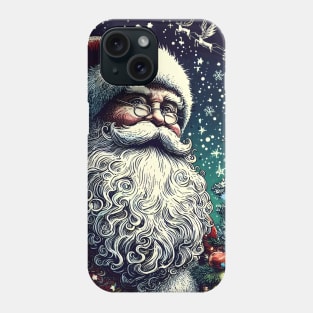 Captivating Christmas: Unleash Cheer with Unique Santa Claus Illustrations! Phone Case