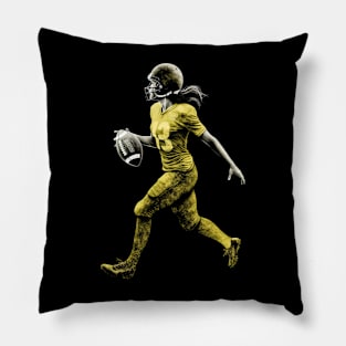 American Football Woman Pillow