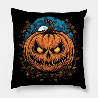 Halloween Pumpkin, Spooky Pumpkin Face Pillow