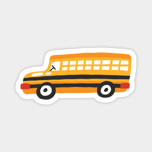 Schoolbus Illustration Magnet