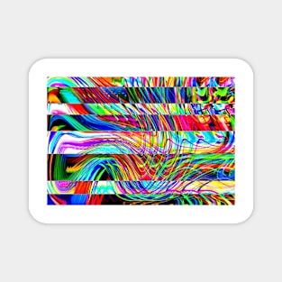 colorful swirls Magnet