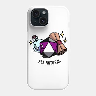 All Natural Asexual DnD D20 Phone Case