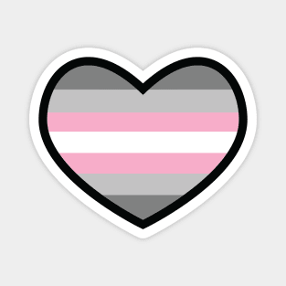 Demigirl Flag Heart Magnet