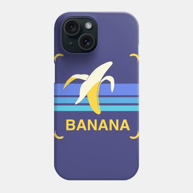 Retro banana design Phone Case by Mimie20