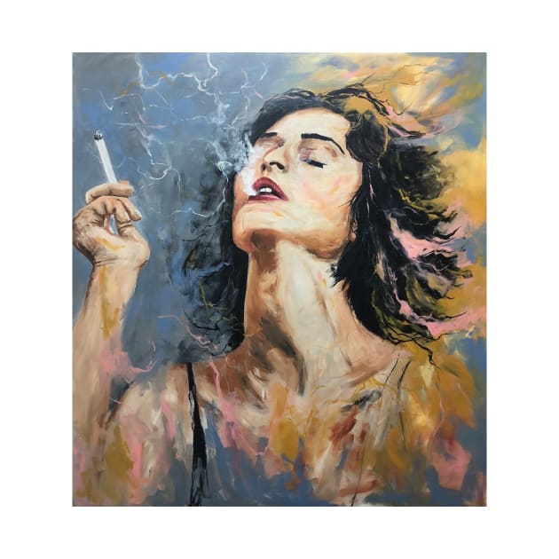 Smoking Woman by Miri Baruch