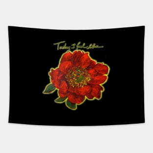 Red Flower Tapestry