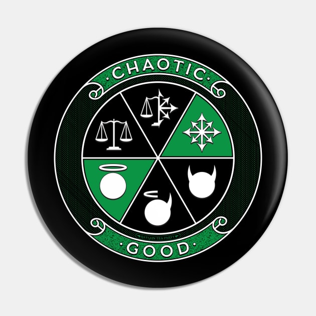 Chaotic Good Pin by RaygunTeaParty