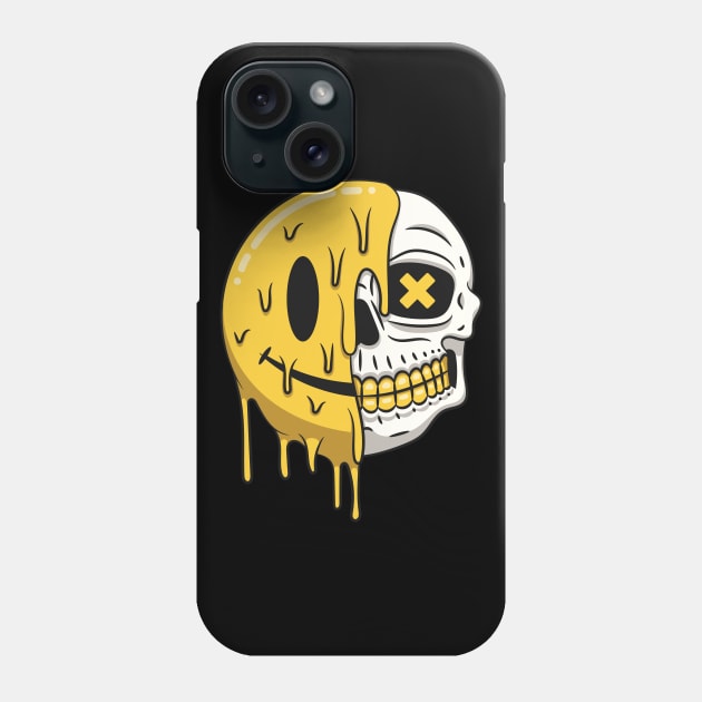 Dead Happy Phone Case by Drippn