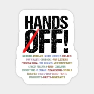 Hands Off Protest Magnet