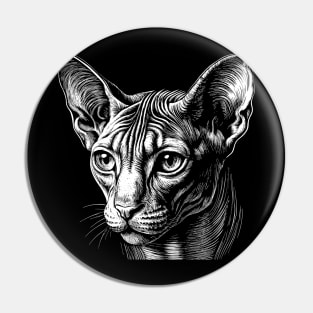 Cute sphynx cat Pin