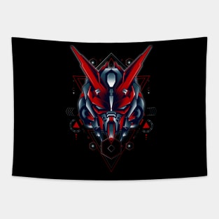 Astray Red Custom sacred geometry Tapestry