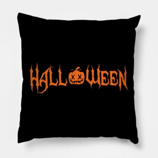 Halloween text design Pillow