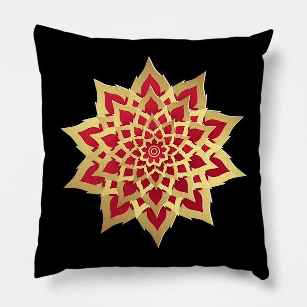 The fire flower Pillow by kamonnakrob