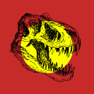 T-rex skull artwork T-Shirt