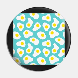 Fried Eggs Pattern Pin