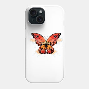 Abstract Monarch Butterfly Phone Case