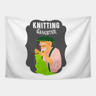 Knitting gangster Tapestry