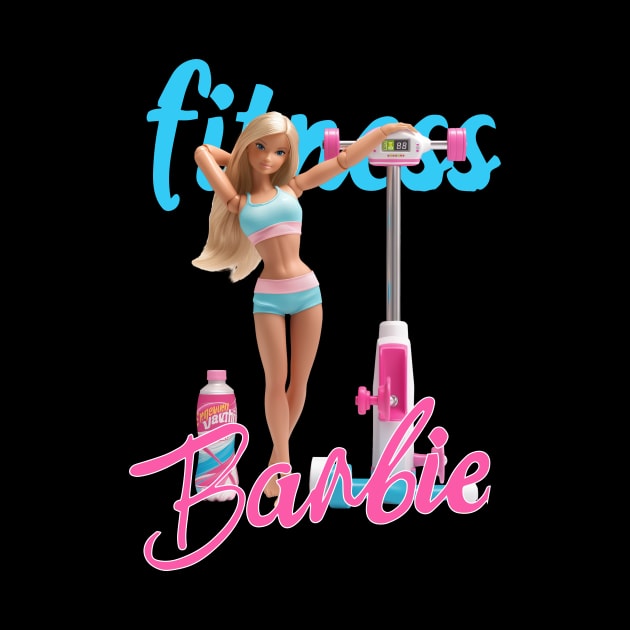 Fitness Barbie Vintage T-shirt 05 by ToddT