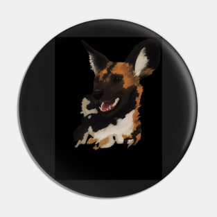 African Wild Dog Pin