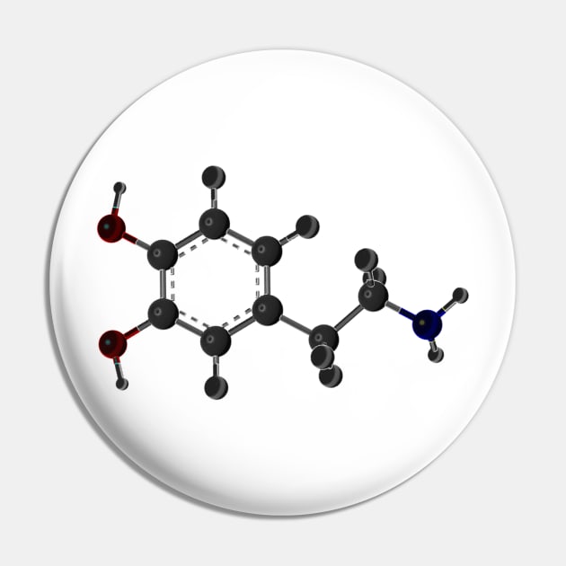 Dopamine Molecule Pin by ChemECool