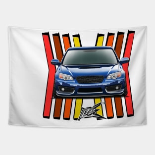 subaru legacy b4 rally blue Tapestry