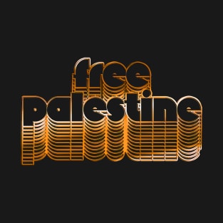 Free Palestine // Retro Style Design T-Shirt