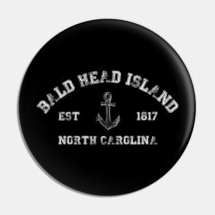 Bald Head Island, North Carolina Vintage Nautical Anchor Retro Pin