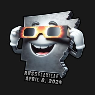 RUSSELLVILLE ARKANSAS ECLIPSE SHADES 4 8 2024 T-Shirt