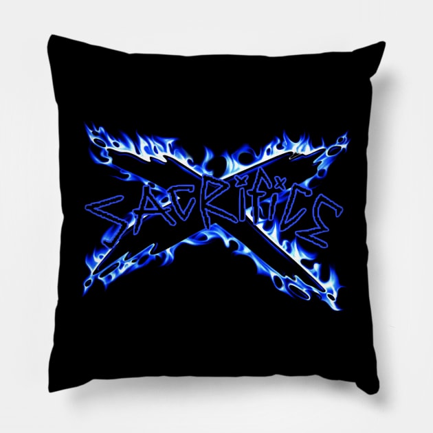 Dustin X “Sacrifice” Logo Pillow by Khaos Turmoil Wrestling