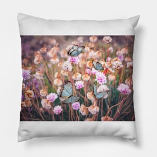 Flower and Butterfly Pillow